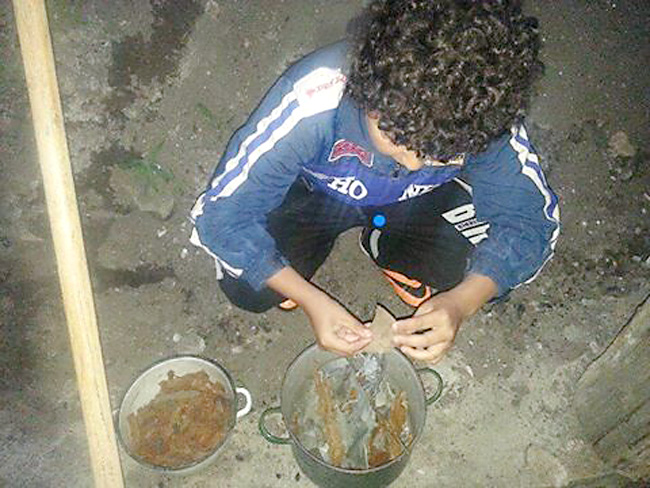 Попасная. Сбор осколков.