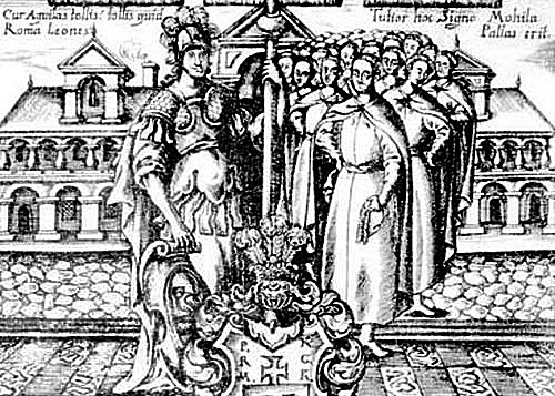 Академія та її випускники. Гравюра XVIII ст. Академія та її випускники. Гравюра XVIII ст.