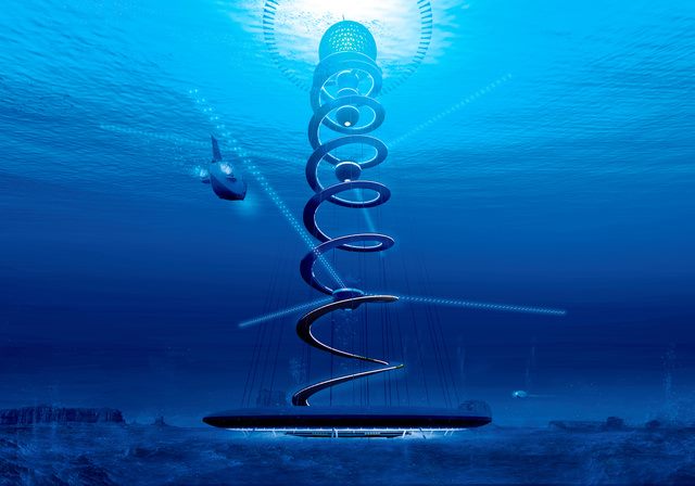 Вид підводного міста