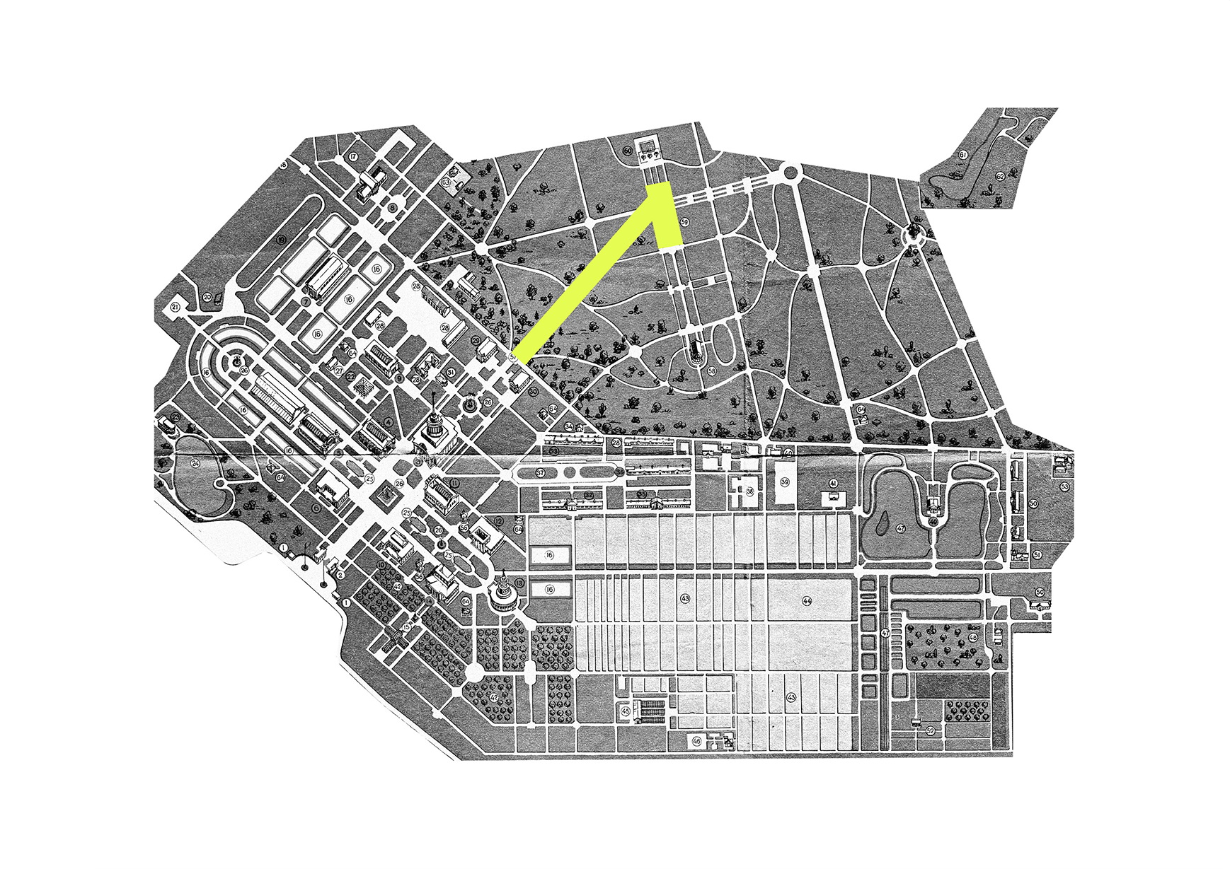 План розміщення Музею на території ВДНГ План розміщення Музею на території ВДНГ