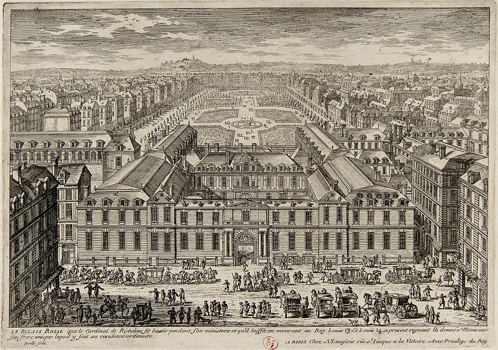 Пале Рояль. Гравюра кінця XVII в. Пале Рояль. Гравюра кінця XVII в.