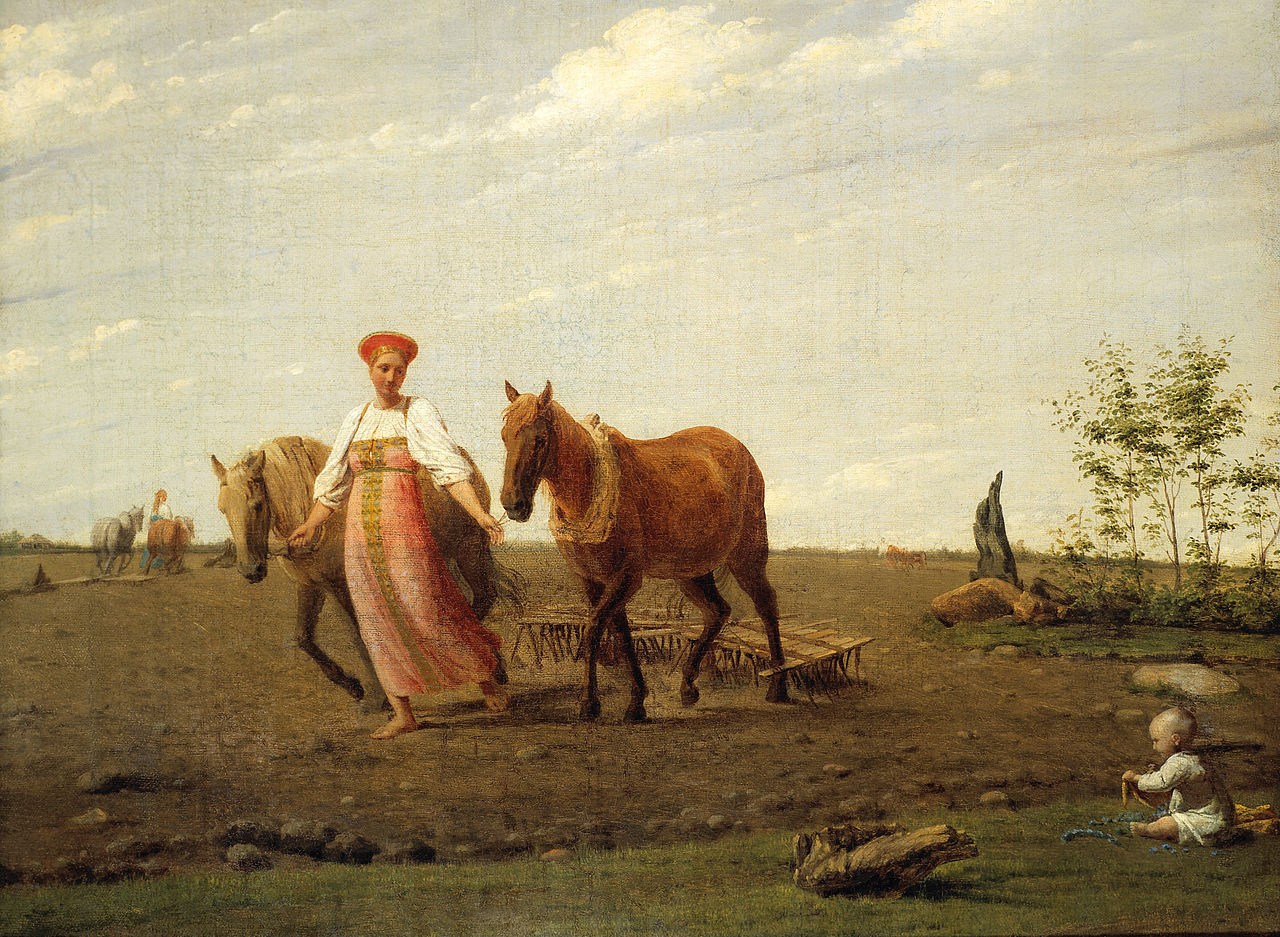 «На пашне. Весна». Художник Алексей Венецианов, 1820-е годы «На пашне. Весна». Художник Алексей Венецианов, 1820-е годы