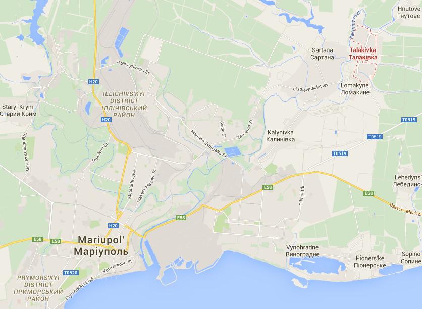 Талаківка неходится все в кількох кілометрах від Маріуполя Талаківка неходится все в кількох кілометрах від Маріуполя