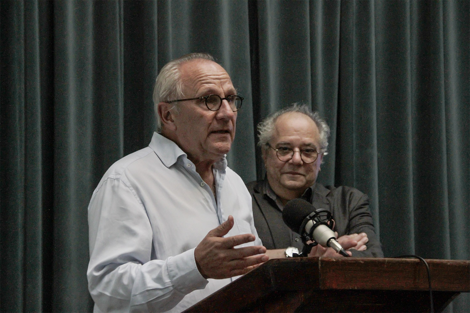 засновники та організатори літературного фестивалю Ханс Рупрехт і Ульріх Шрайбер засновники та організатори літературного фестивалю Ханс Рупрехт і Ульріх Шрайбер