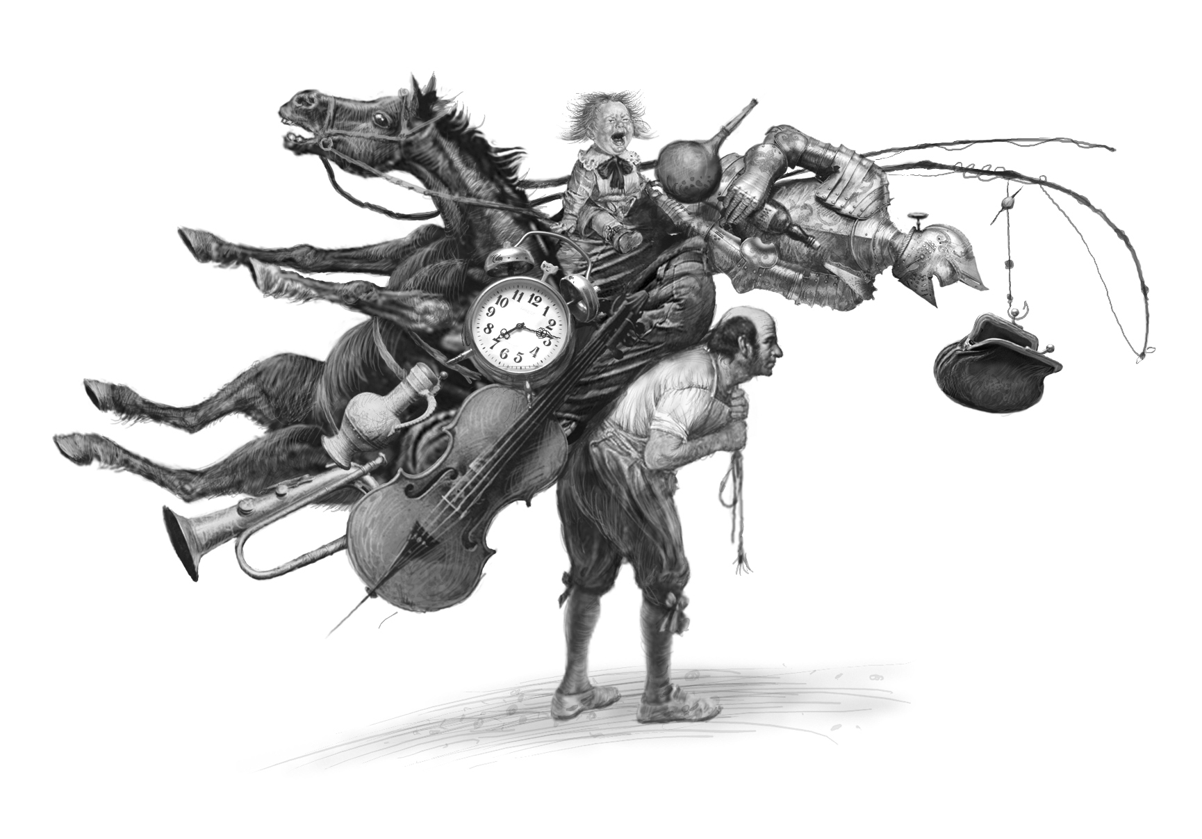 Ілюстрація до книги Д. Свіфта «Мандри Гулівера» Ілюстрація до книги Д. Свіфта «Мандри Гулівера»