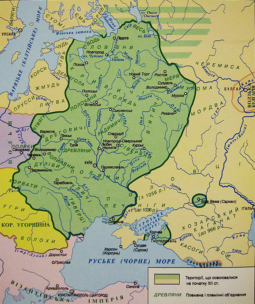 Территория князя владимира. Карта Киевской Руси при Владимире. Киевская Русь 988 карта. Киевская Русь в 988 году карта. Карта древней Руси при Владимире.