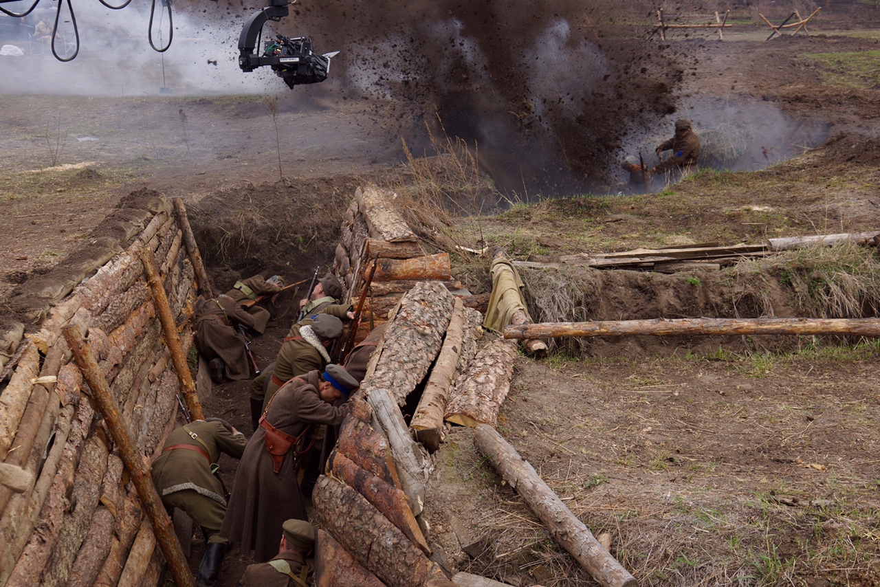 Зйомки фільму - бій арміі УНР з більшовиками
