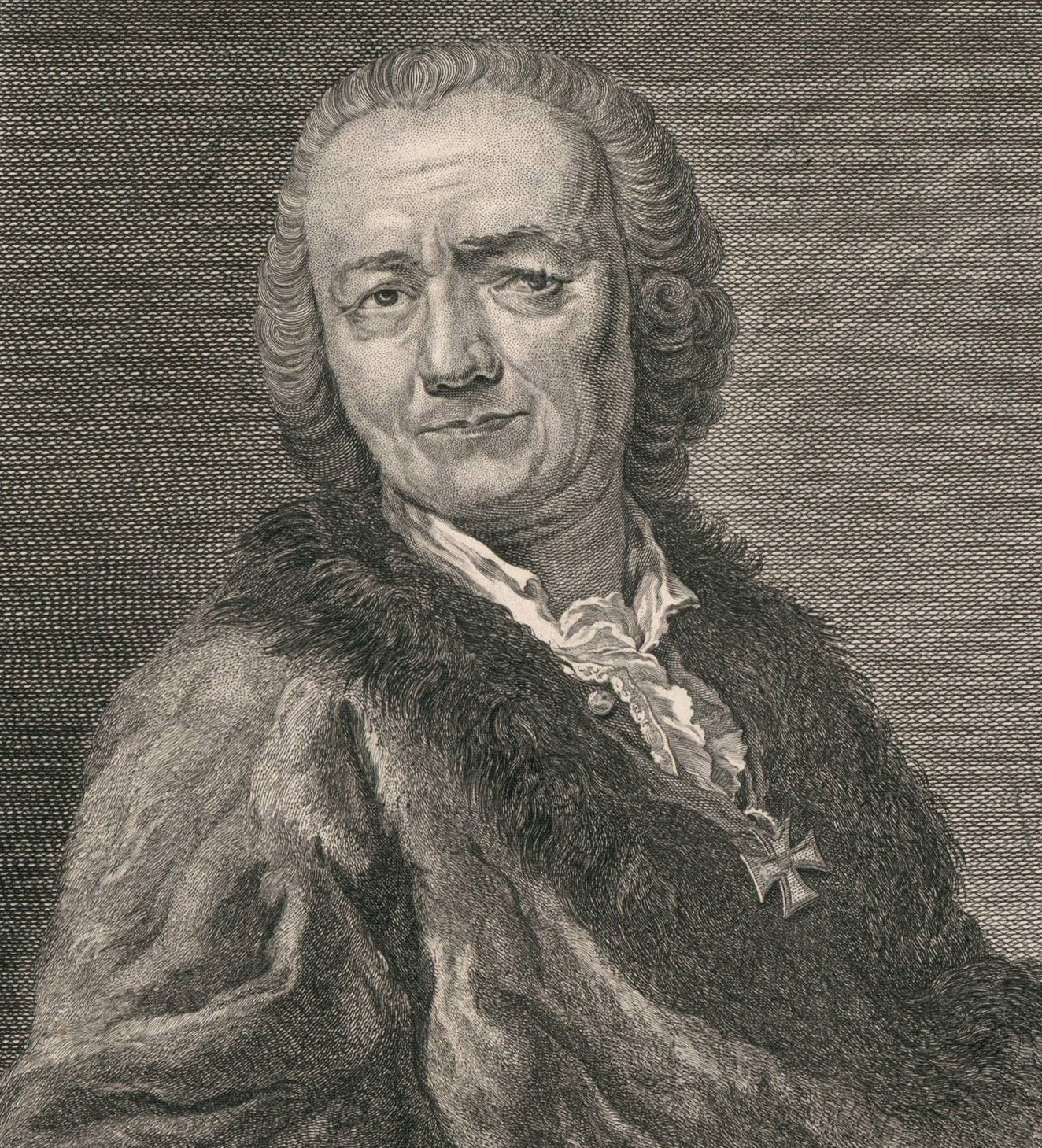 Йоганн Карл Гедлінгер у старості. Портрет невідомого художника