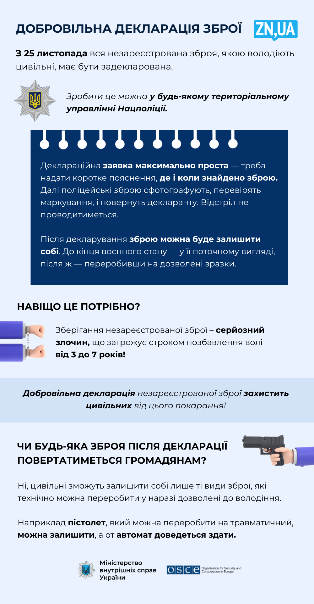 Облік замість ризиків. Що змінює кампанія добровільного декларування зброї