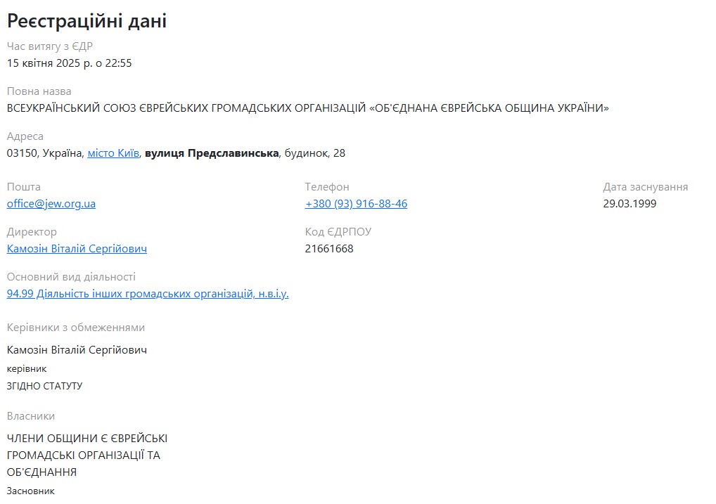 У Єврейської общини, причетної до відмиванні коштів «ПриватБанку», тепер новий керівник