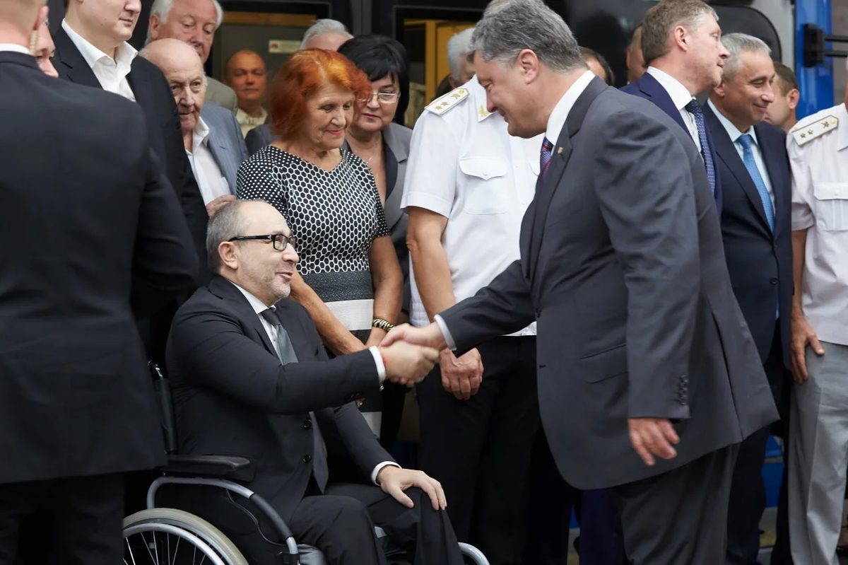 Геннадий Кернес и Петр Порошенко