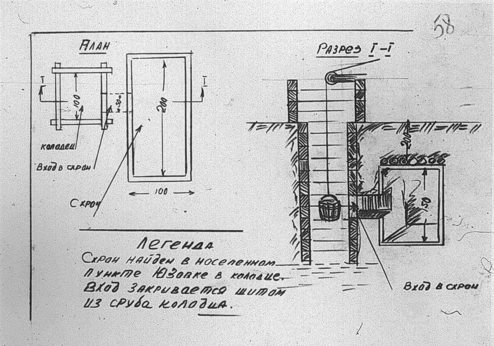 План-схема криївки