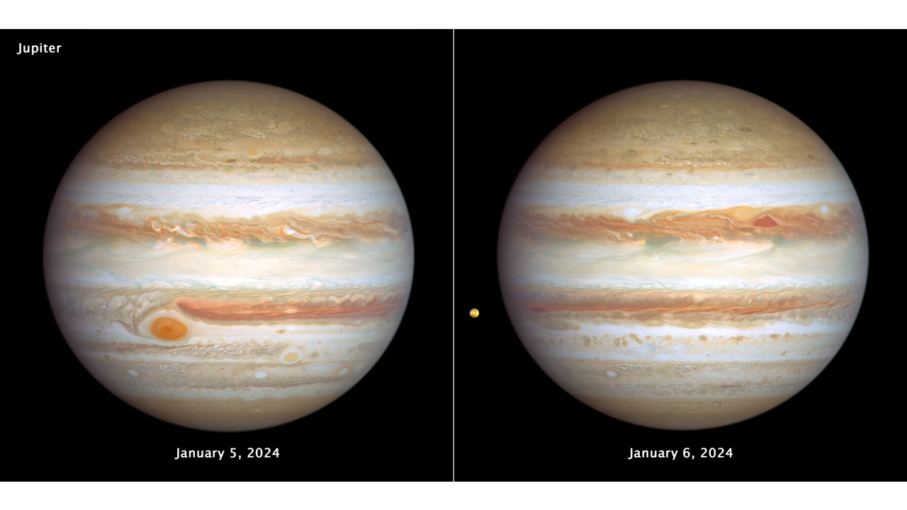 Как выглядит Юпитер - Хаббл сделал новые снимки ураганов планеты и показал  Большое красное пятно - фото - ZN.ua