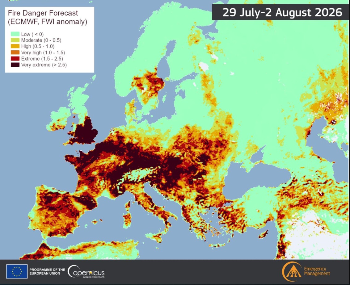 EU Forest Fires Information System (EFFIS), Copernicus Emergency Management Service