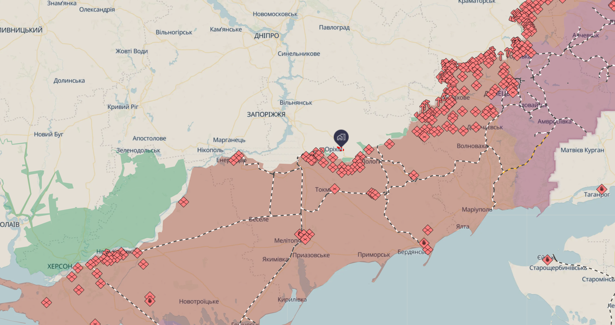 На оріхівському напрямку тривають піхотні штурми росіян з застосуванням техніки — військовий