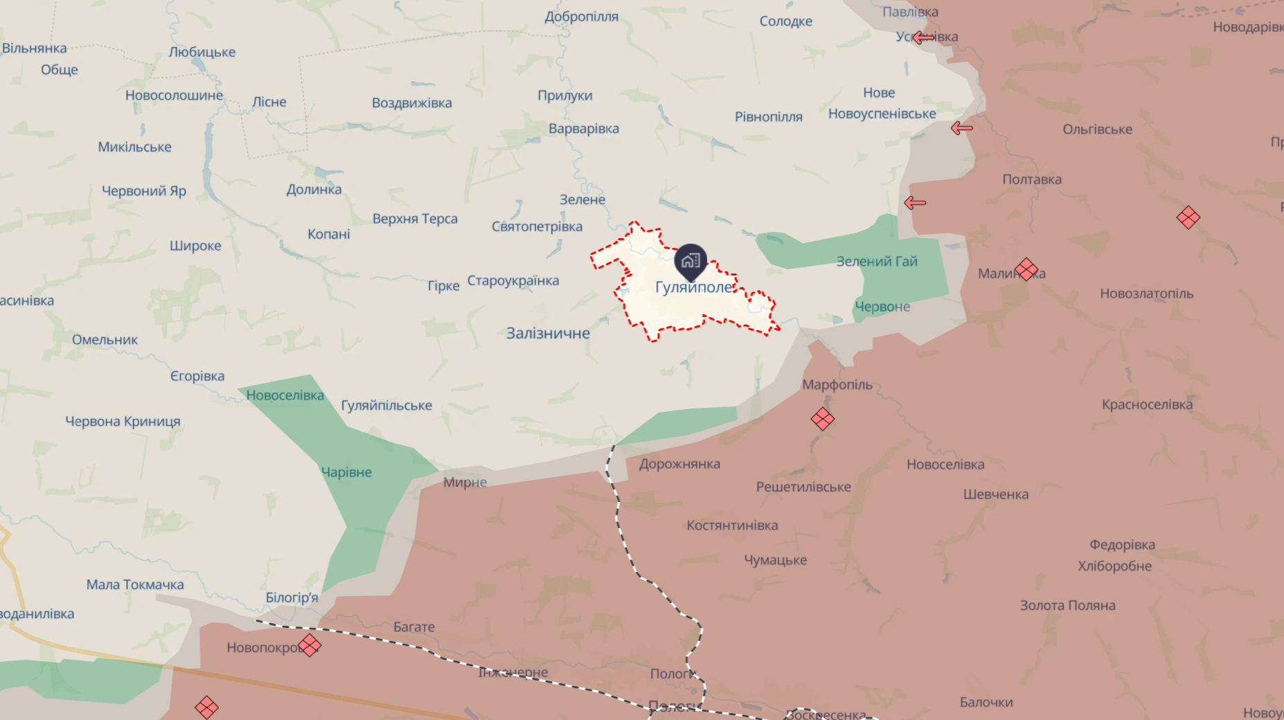 Орієнтовна карта бойових дій від DeepState станом 23:33 4 листопада Орієнтовна карта бойових дій від DeepState станом 23:33 4 листопада
