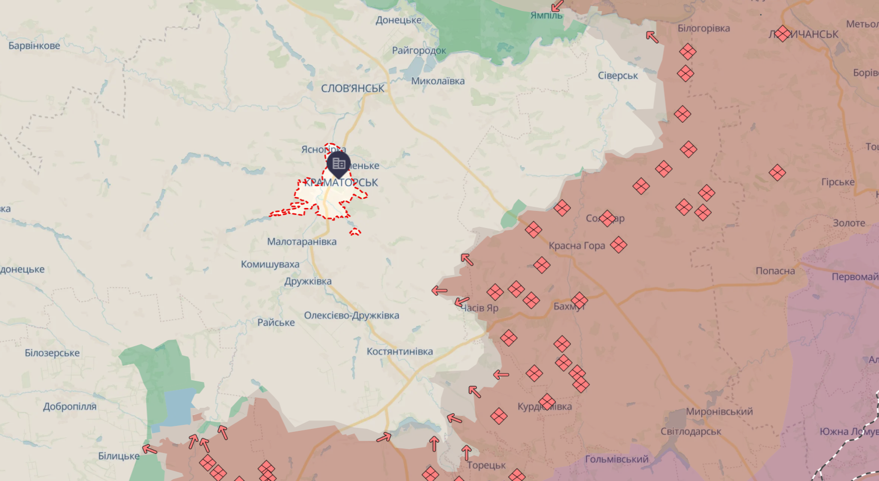Ориентировочная карта боевых действий от DeepState по состоянию на 22:07 13 ноября Ориентировочная карта боевых действий от DeepState по состоянию на 22:07 13 ноября