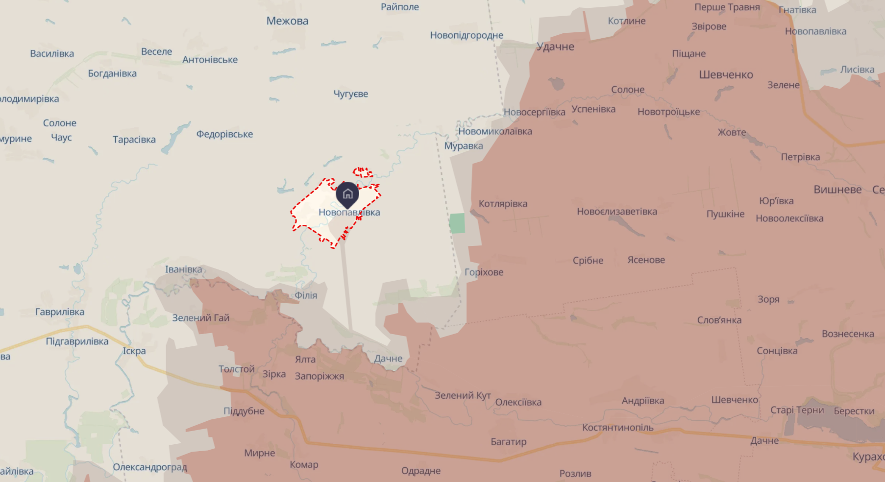 Ориентировочная карта боевых действий от DeepState по состоянию на 23:30 18 ноября