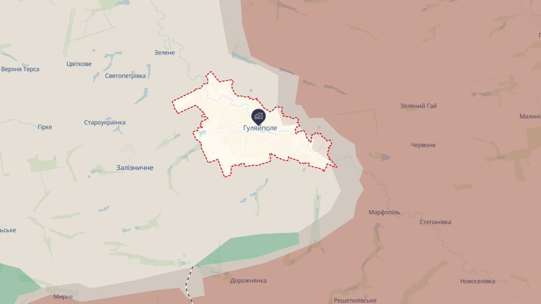 Орієнтовна карта бойових дій від DeepState станом 23:26 3 грудня