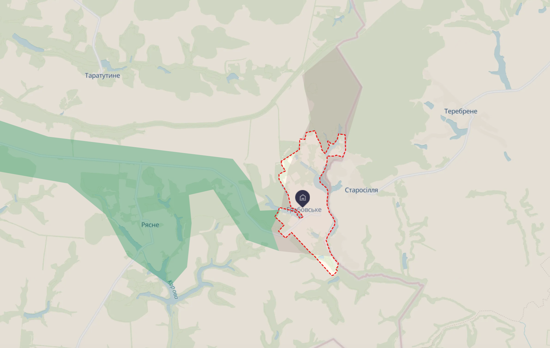 Ориентировочная карта боевых действий от DeepState по состоянию на 22:47 21 декабря
