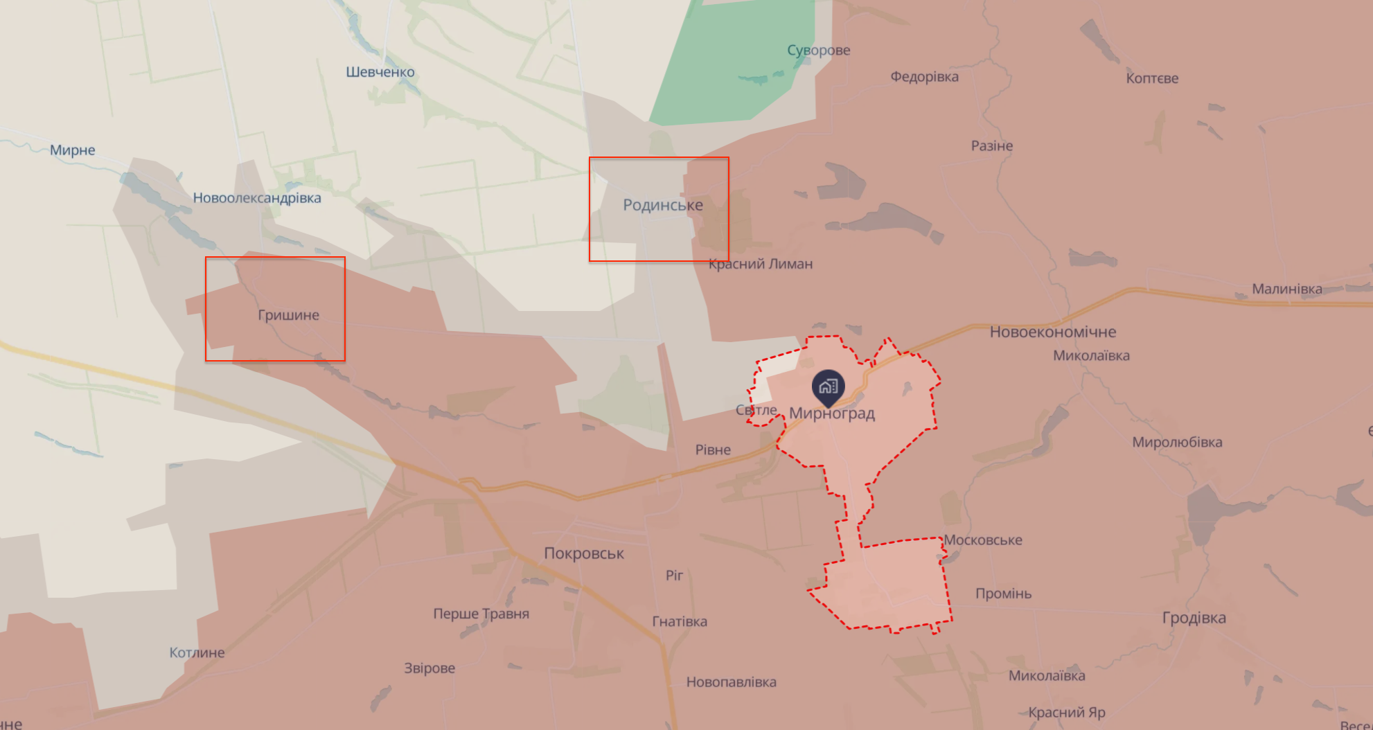 Орієнтовна карта бойових дій від DeepState станом 21:07 19 квітня