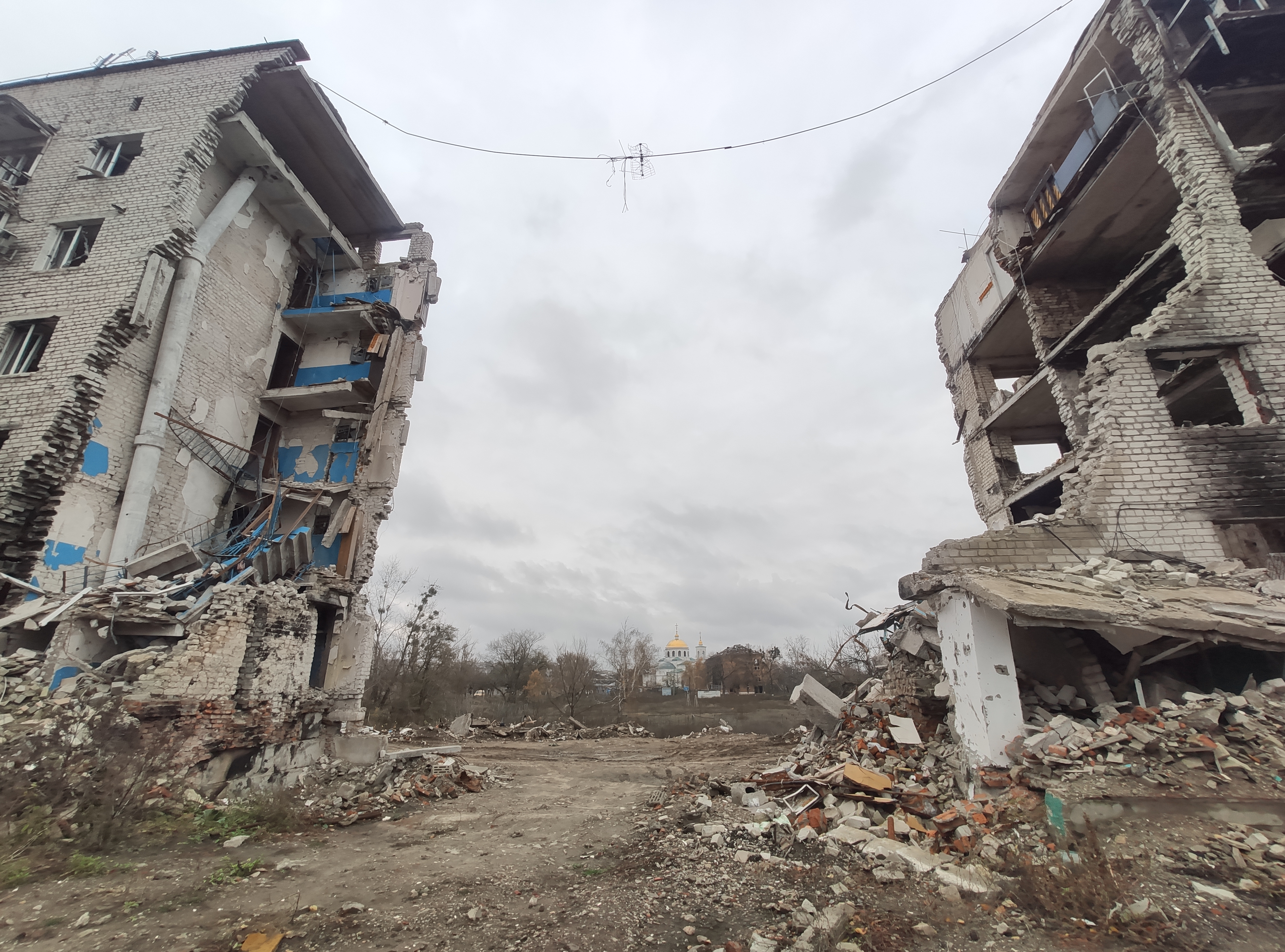 Дом на Первомайской, 2 после обстрелов