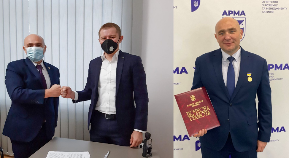 (ліворуч фото – Чубенко та Сигидин, праворуч фото – Чубенко)