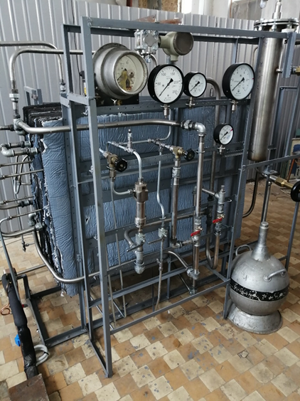 Фрагмент опытно промышленной установки сжижения метана