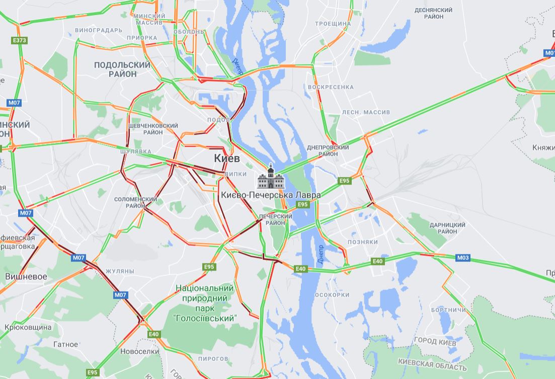 Скріншот Google Maps Скріншот Google Maps