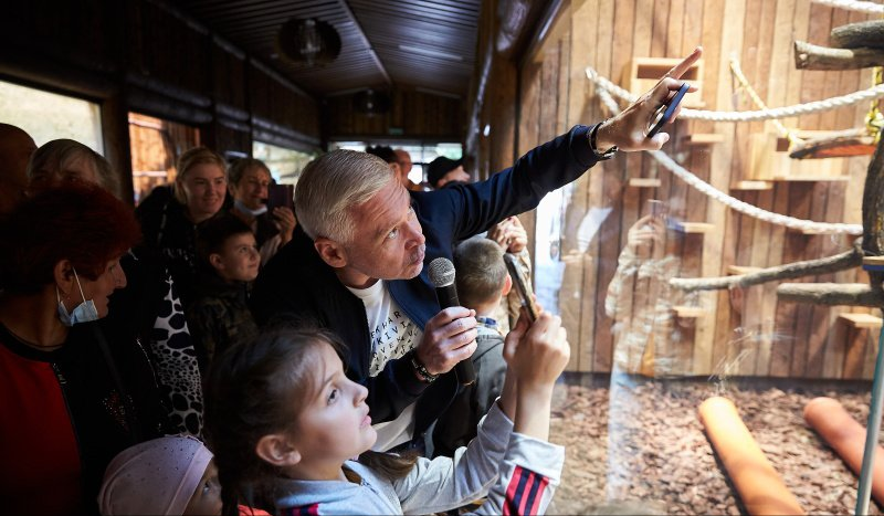 Кандидат Терехов у зоопарку