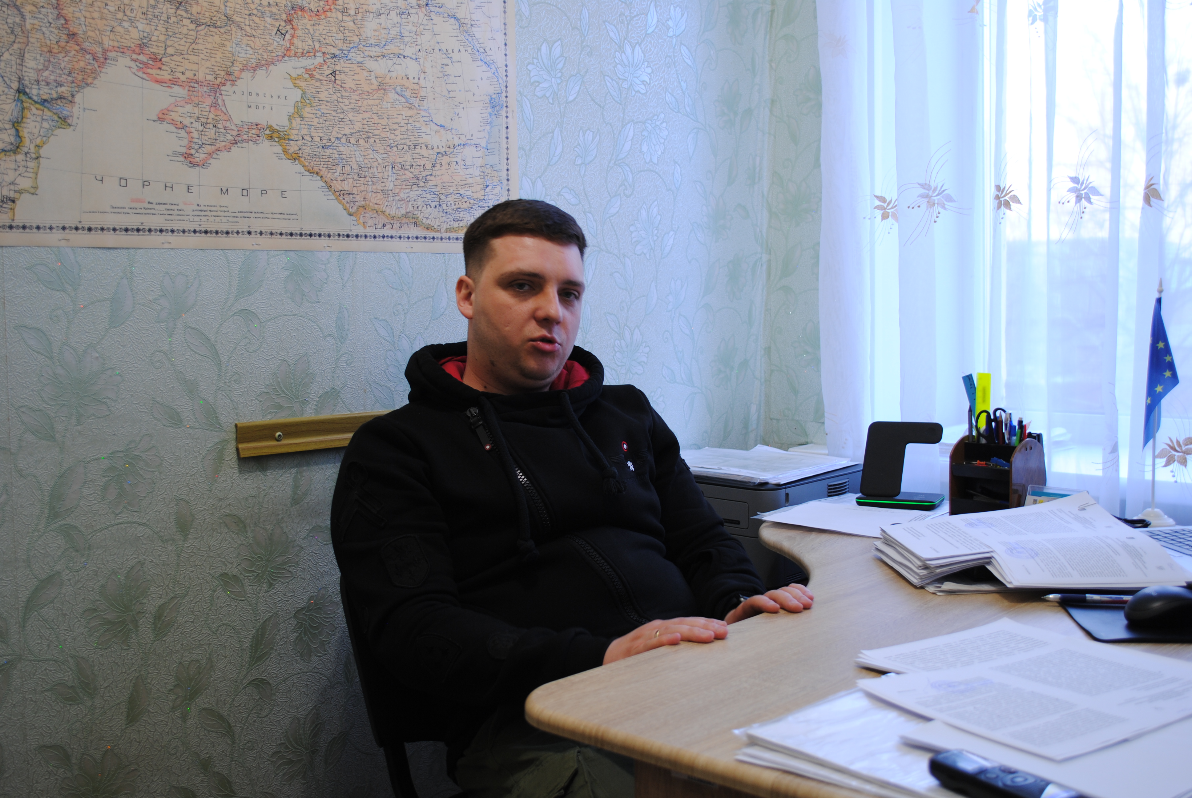 Заместитель начальника Изюмской городской военной администрации Максим Стрельник