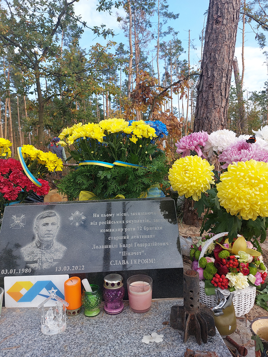 Лес в Мощуне, где в боях за Киев погибли десятки украинских военнослужащих