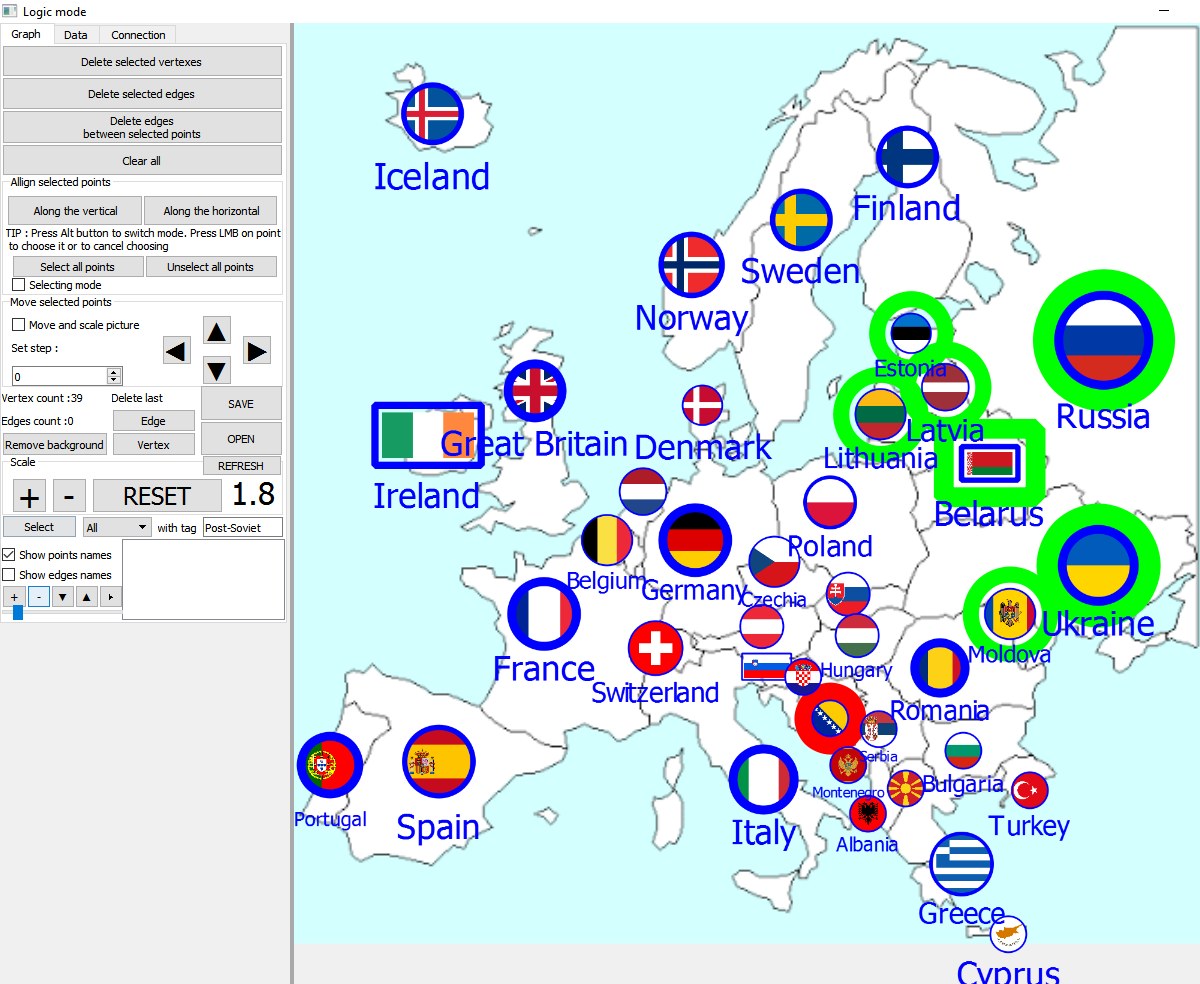 Скрин из программы Graph