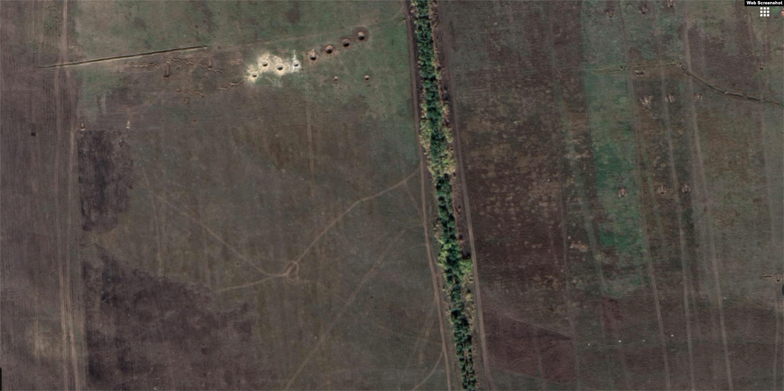 Следы гусениц