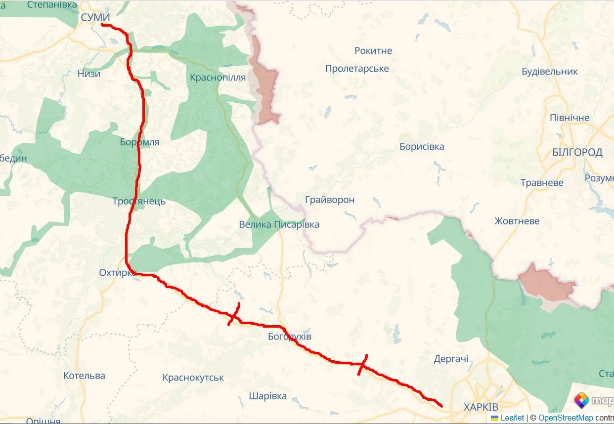 Експерт розповів, між якими містами росіяни почали обстрілювати важливу трасу