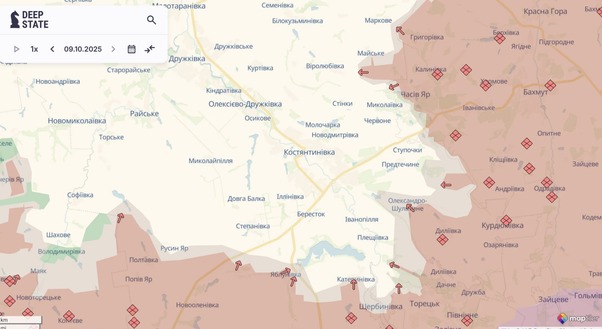 Ориентировочная карта боевых действий на 11 октября в 10:40/DeepStateMap Ориентировочная карта боевых действий на 11 октября в 10:40/DeepStateMap