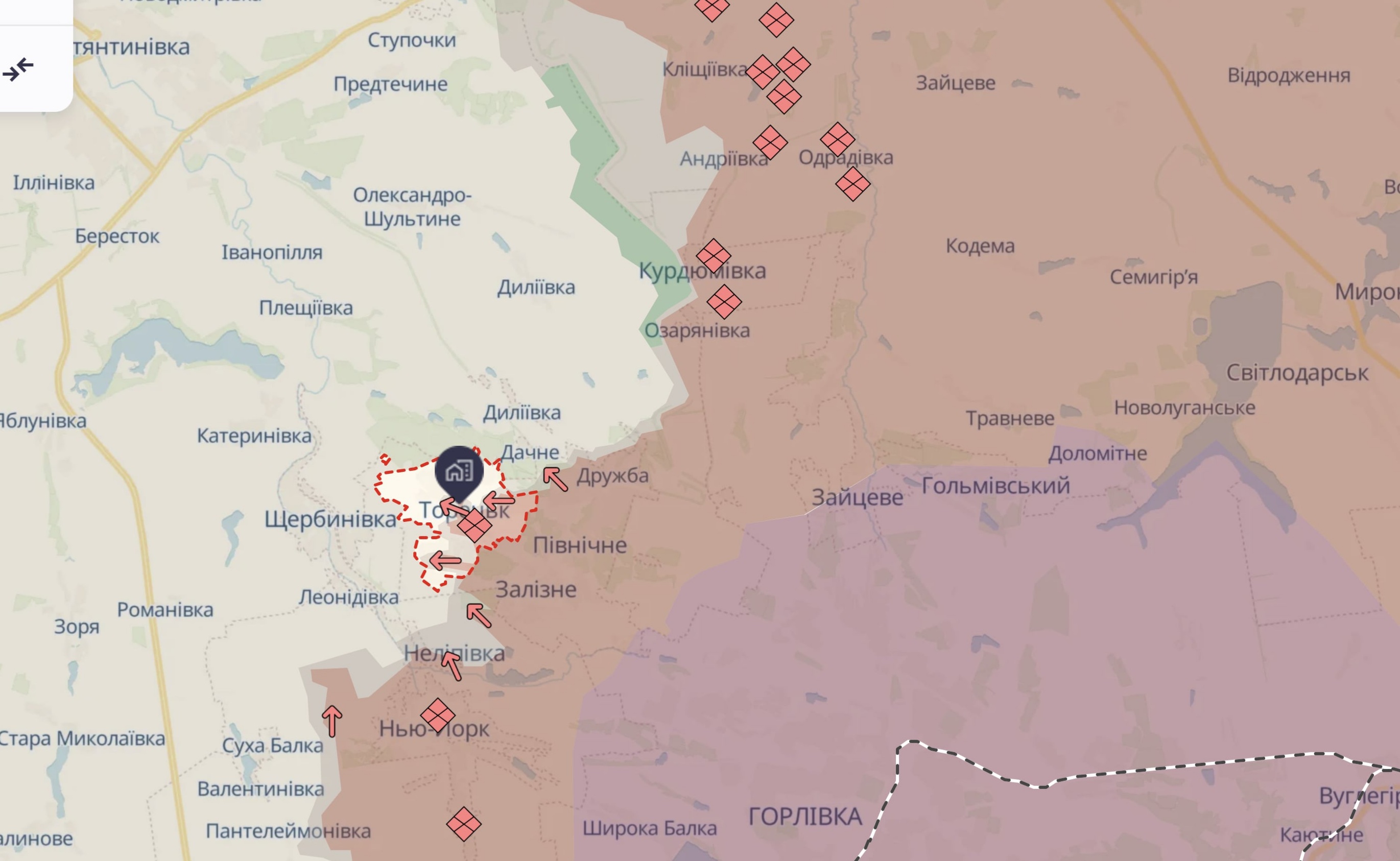 Військовий розповів про тактику наступу військ РФ у районі Торецька