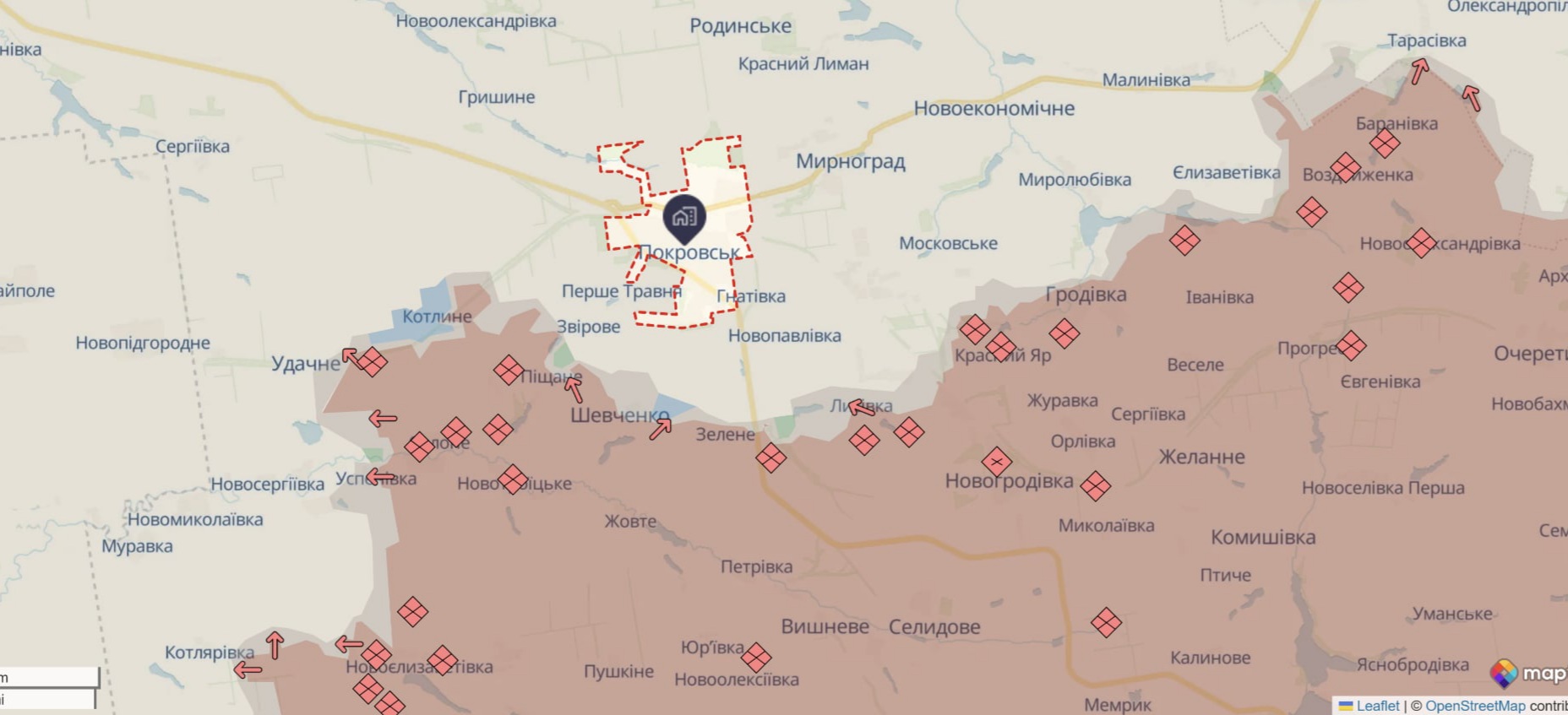 Війська РФ відступають із деяких околиць Покровська — ОСУВ «Хортиця»