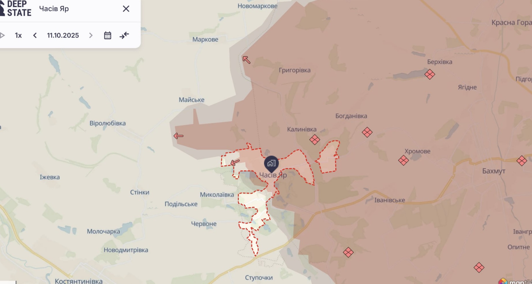 Ориентировочная карта боевых действий на 12 октября в 14:10/DeepStateMap Ориентировочная карта боевых действий на 12 октября в 14:10/DeepStateMap