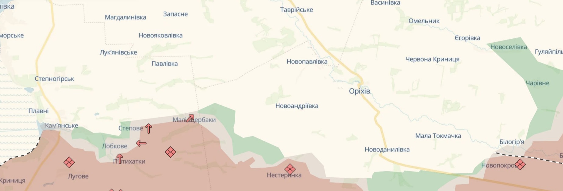 Російська армія просунулася в Запорізькій області — DeepState