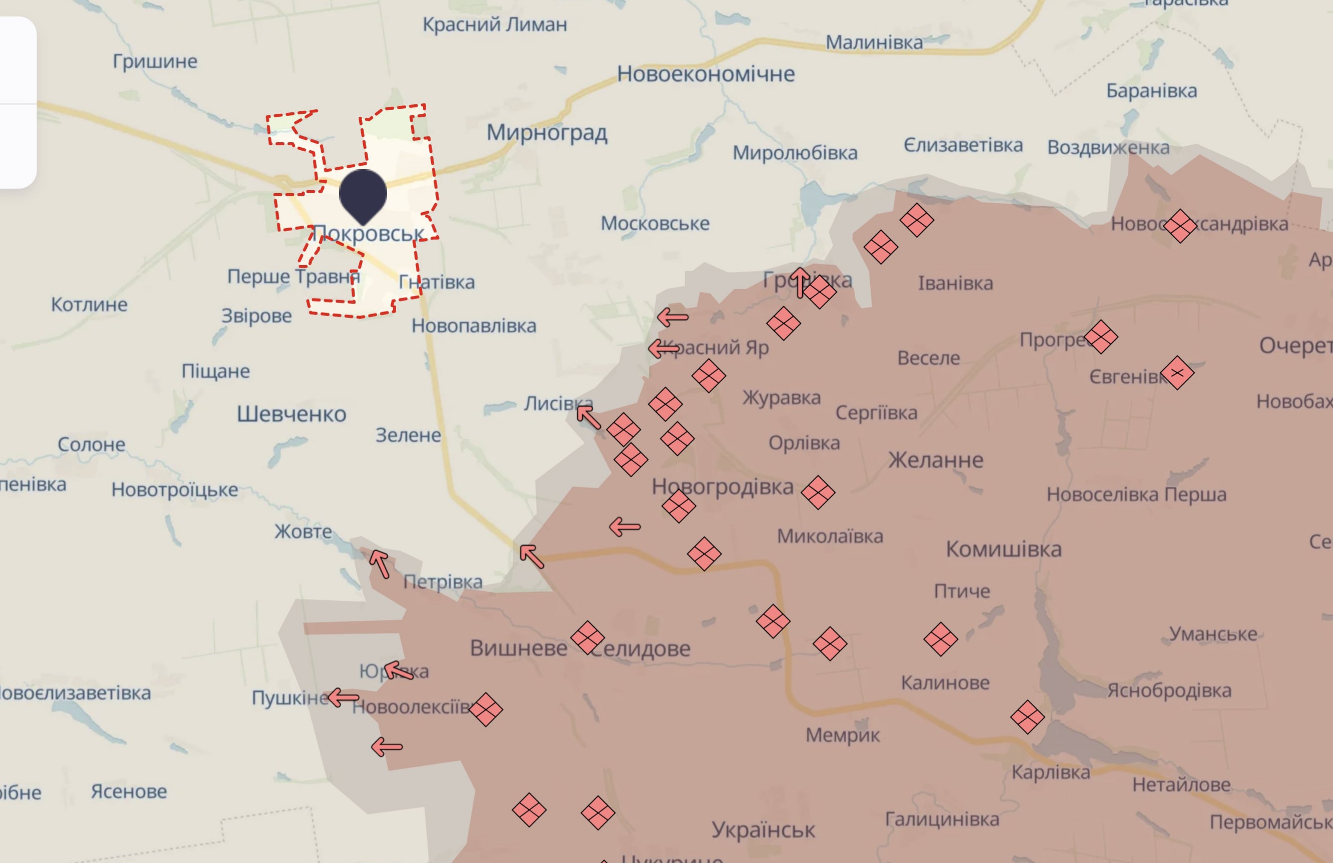 У ЗСУ розповіли, скільки кілометрів російській армії залишилося до Покровська