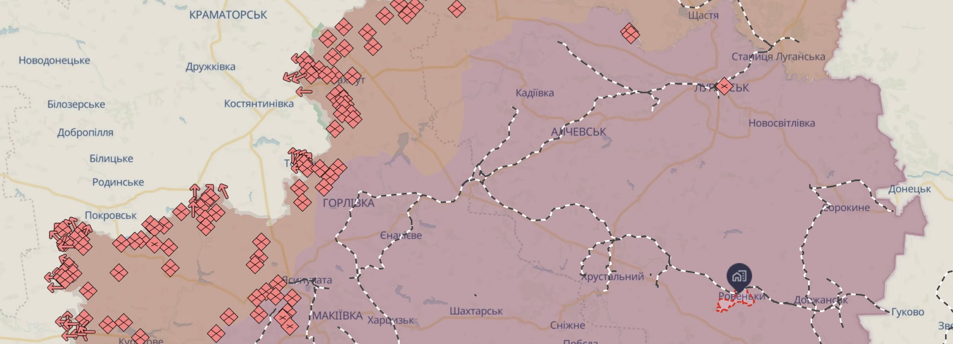 Українські дрони атакували базу зберігання паливно-мастильних матеріалів РФ на Луганщині