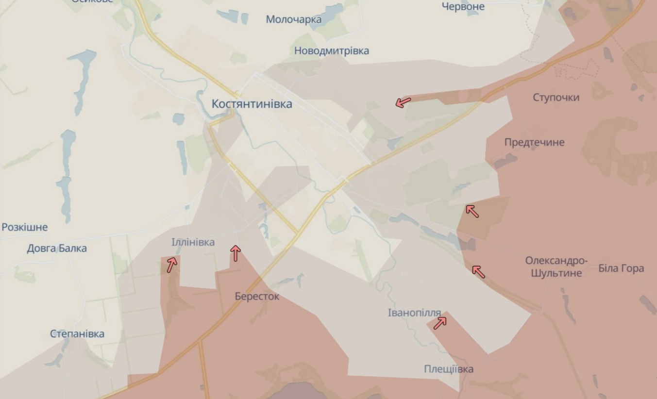 Орієнтовна карта бойових дій станом на 5 червня о 23:42 / DeepStateMap