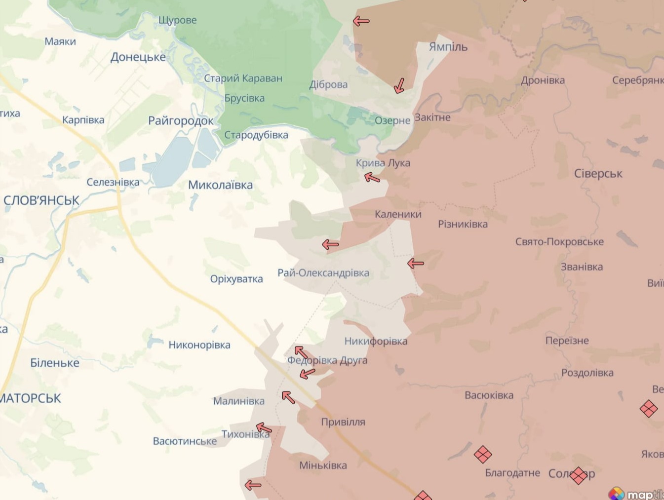 Орієнтовна карта бойових дій на 20 серпня о 16:18/DeepStateMap