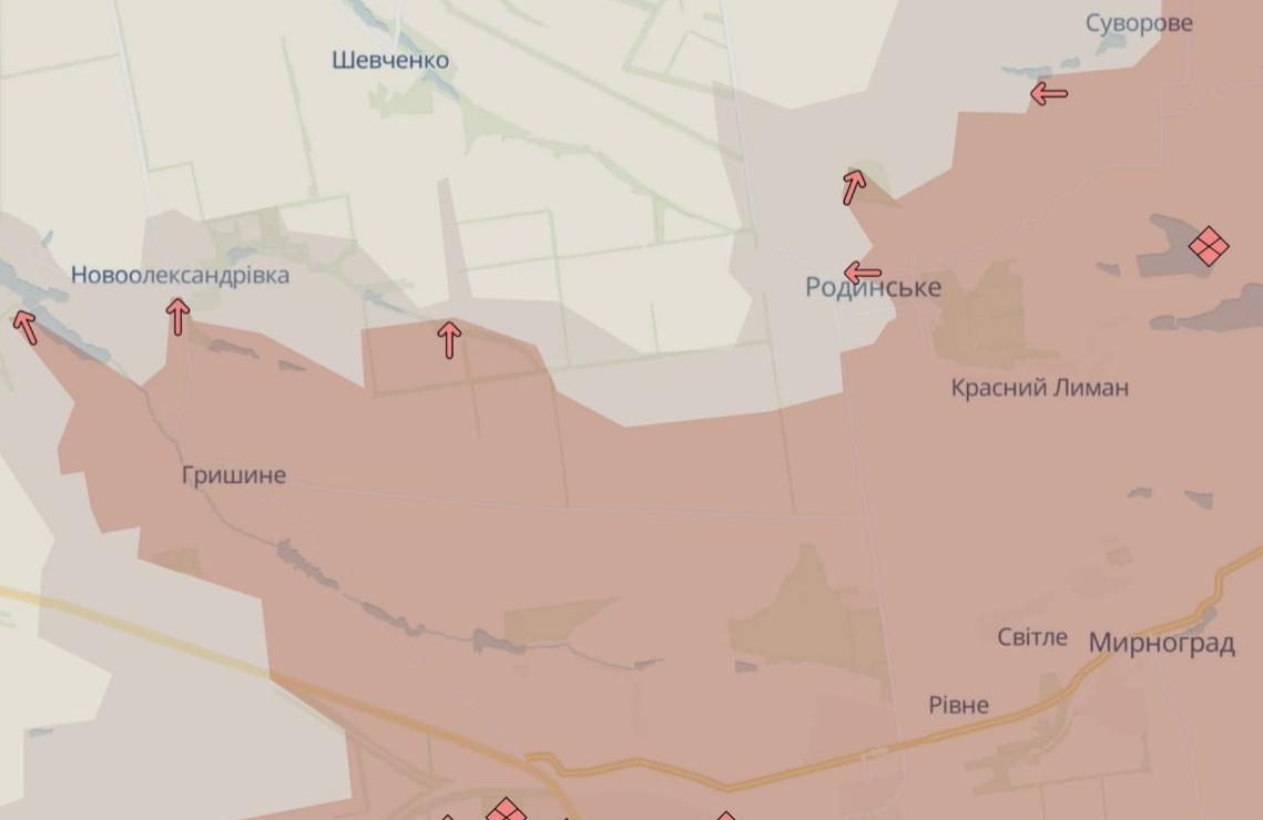 Орієнтовна карта бойових дій на 28 червня о 20:15/DeepStateMap