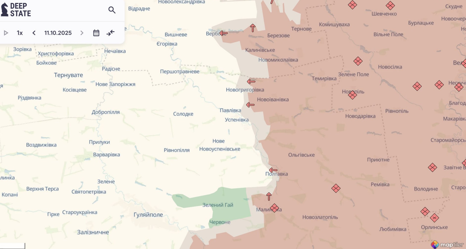 Орієнтовна карта бойових дій станом на 12 жовтня о 12:10 / DeepStateMap Орієнтовна карта бойових дій станом на 12 жовтня о 12:10 / DeepStateMap