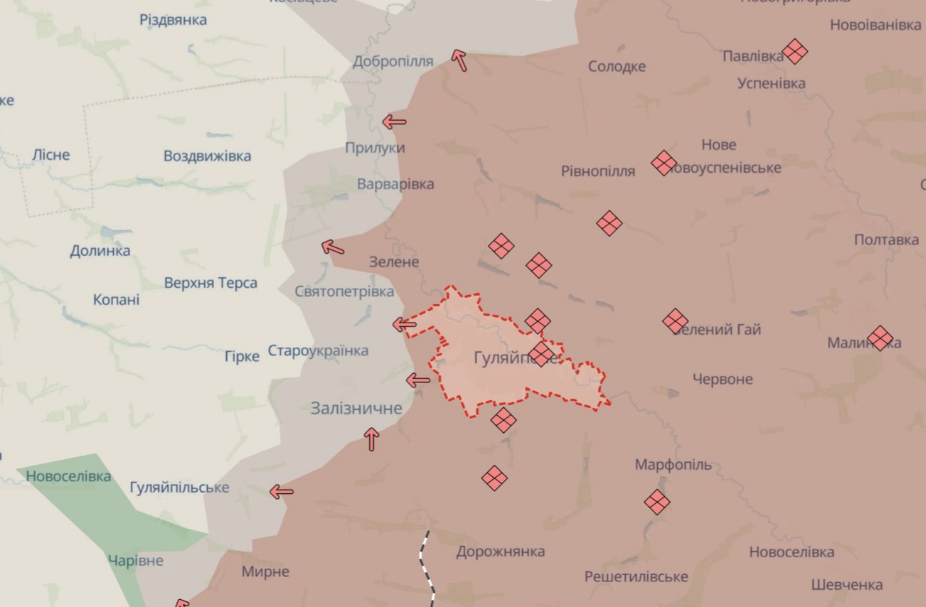 Орієнтовна карта бойових дій на 28 червня о 20:15/DeepStateMap