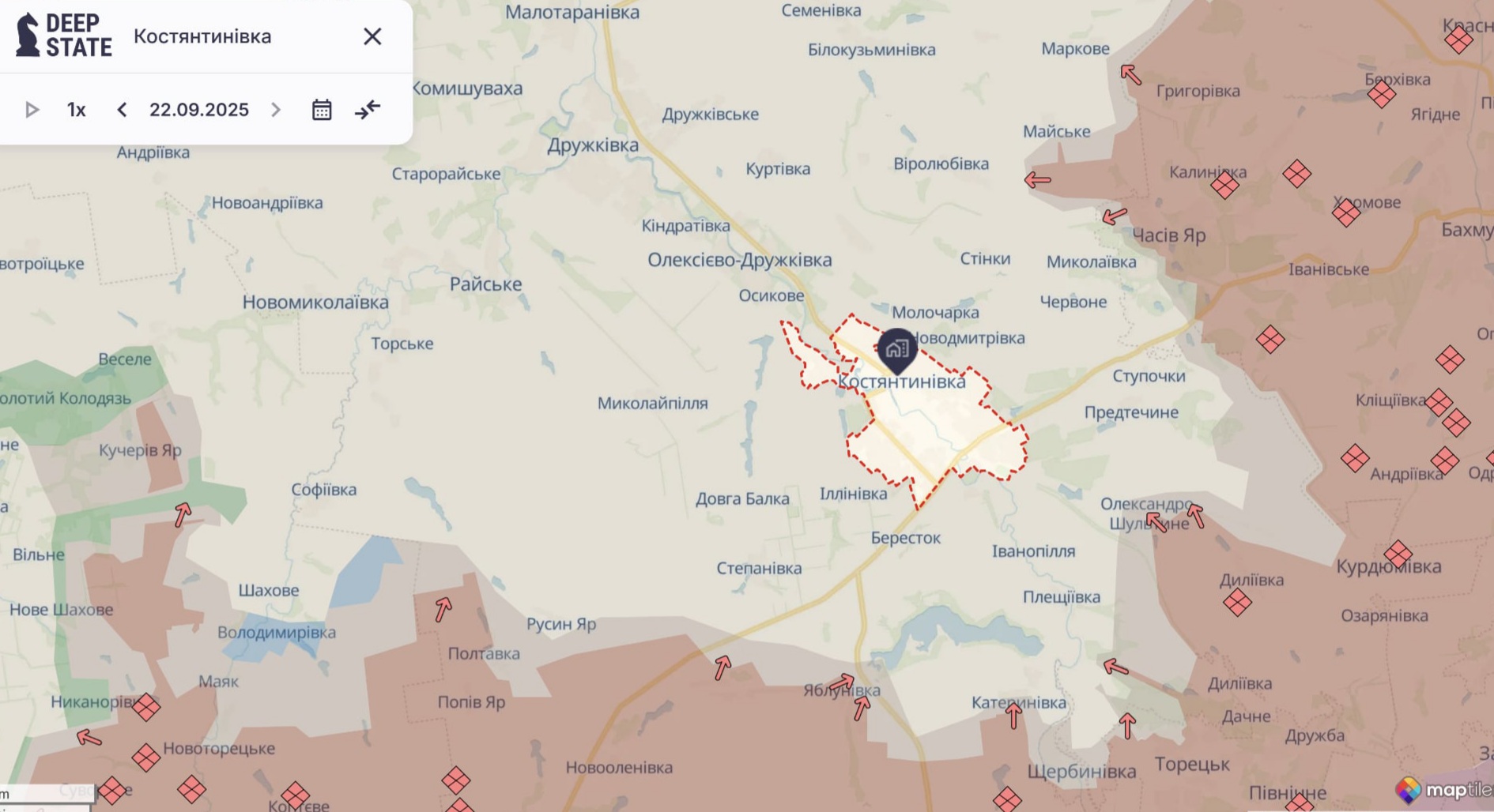 Орієнтовна карта бойових дій станом на 24 вересня о 14:30/DeepStateMap Орієнтовна карта бойових дій станом на 24 вересня о 14:30/DeepStateMap