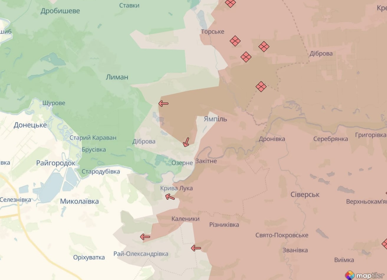 Орієнтовна карта бойових дій на 16 серпня о 21:59/DeepStateMap
