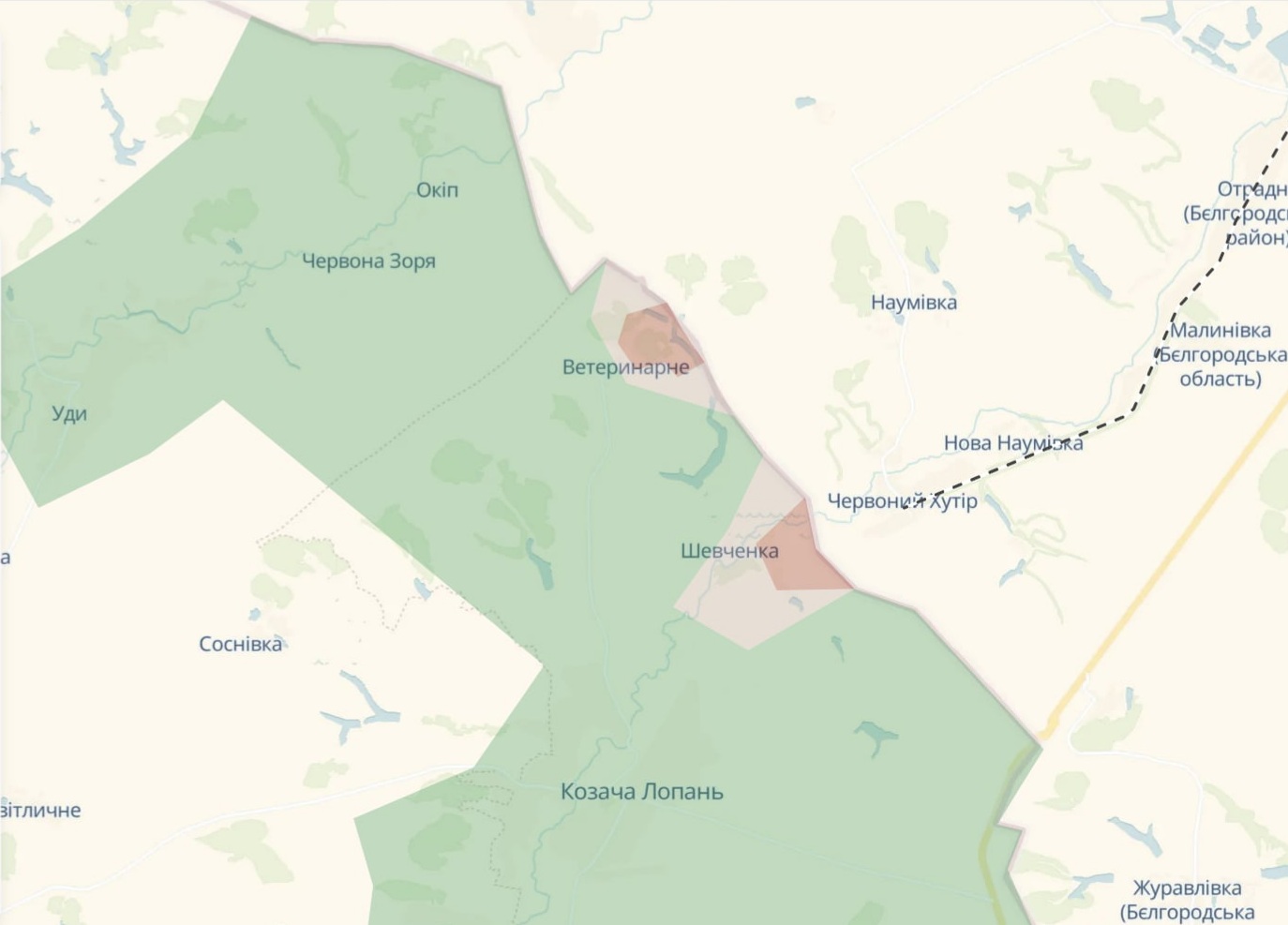 Орієнтовна карта бойових дій на 3 липня о 15:16/DeepStateMap